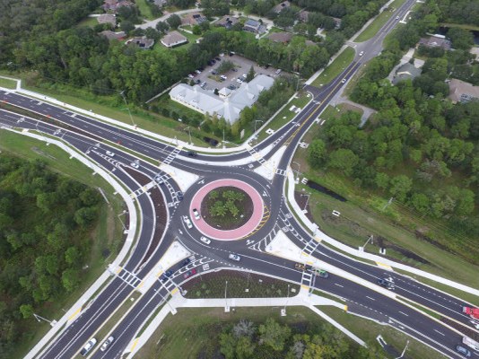 SR 64 at Rye Rd Roundabout