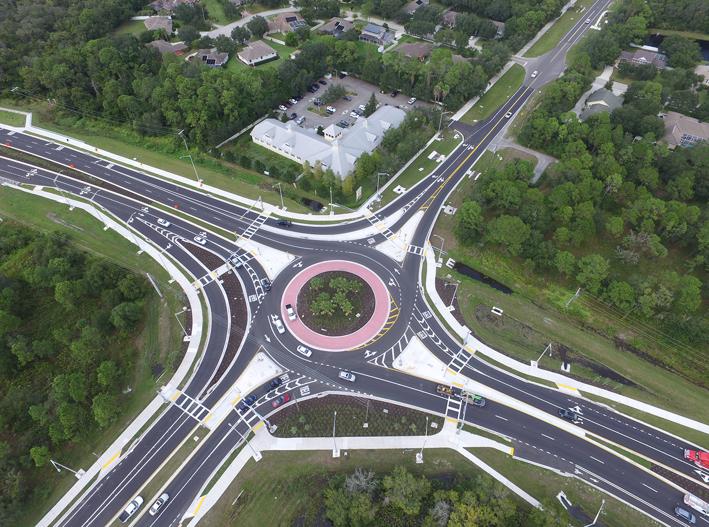 SR 64 at Rye Rd Roundabout