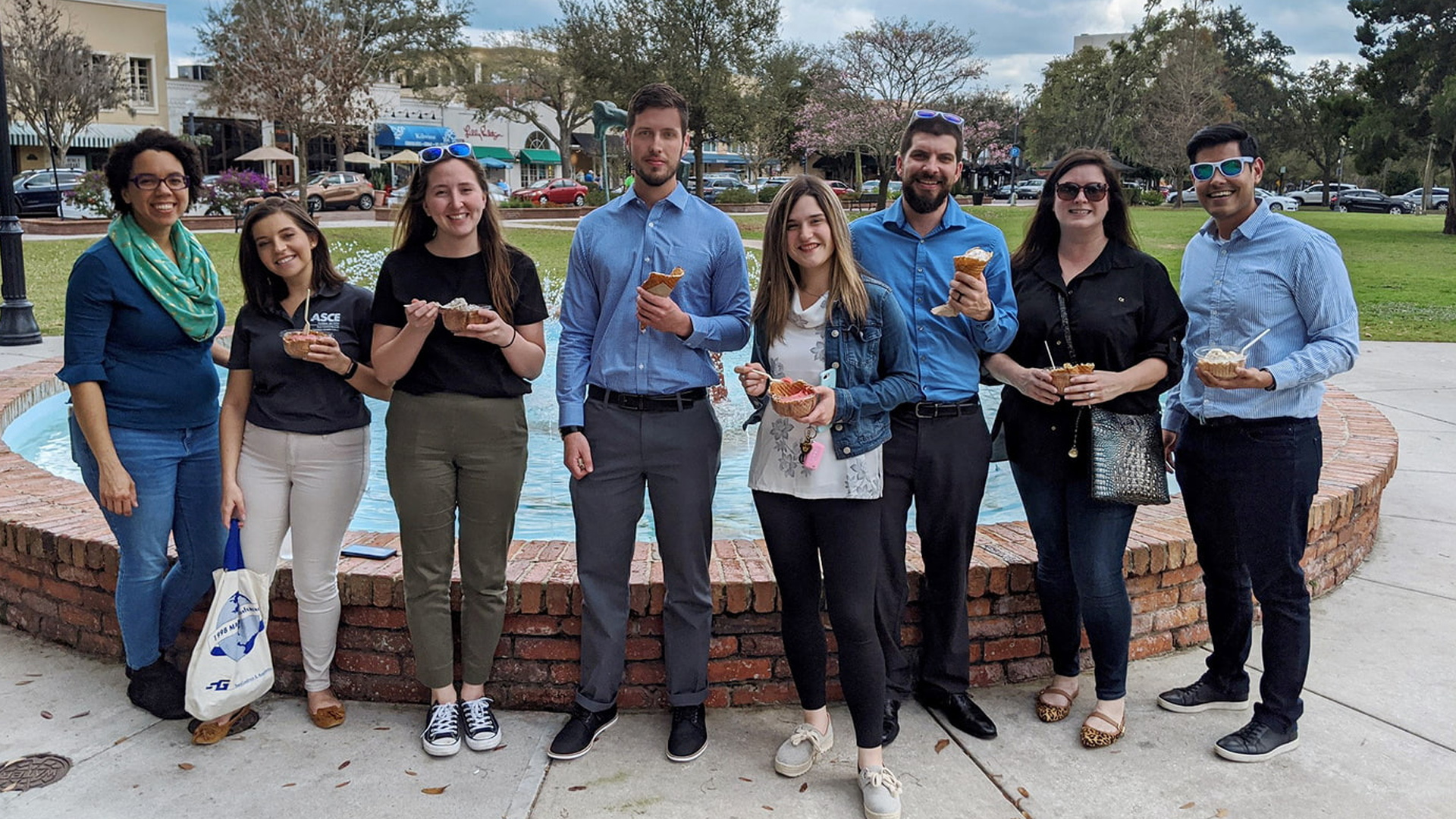 Our Orlando team enjoys an ice cream outing!