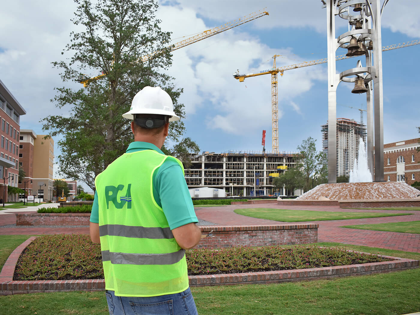 PGA Civil Site engineers on a project site