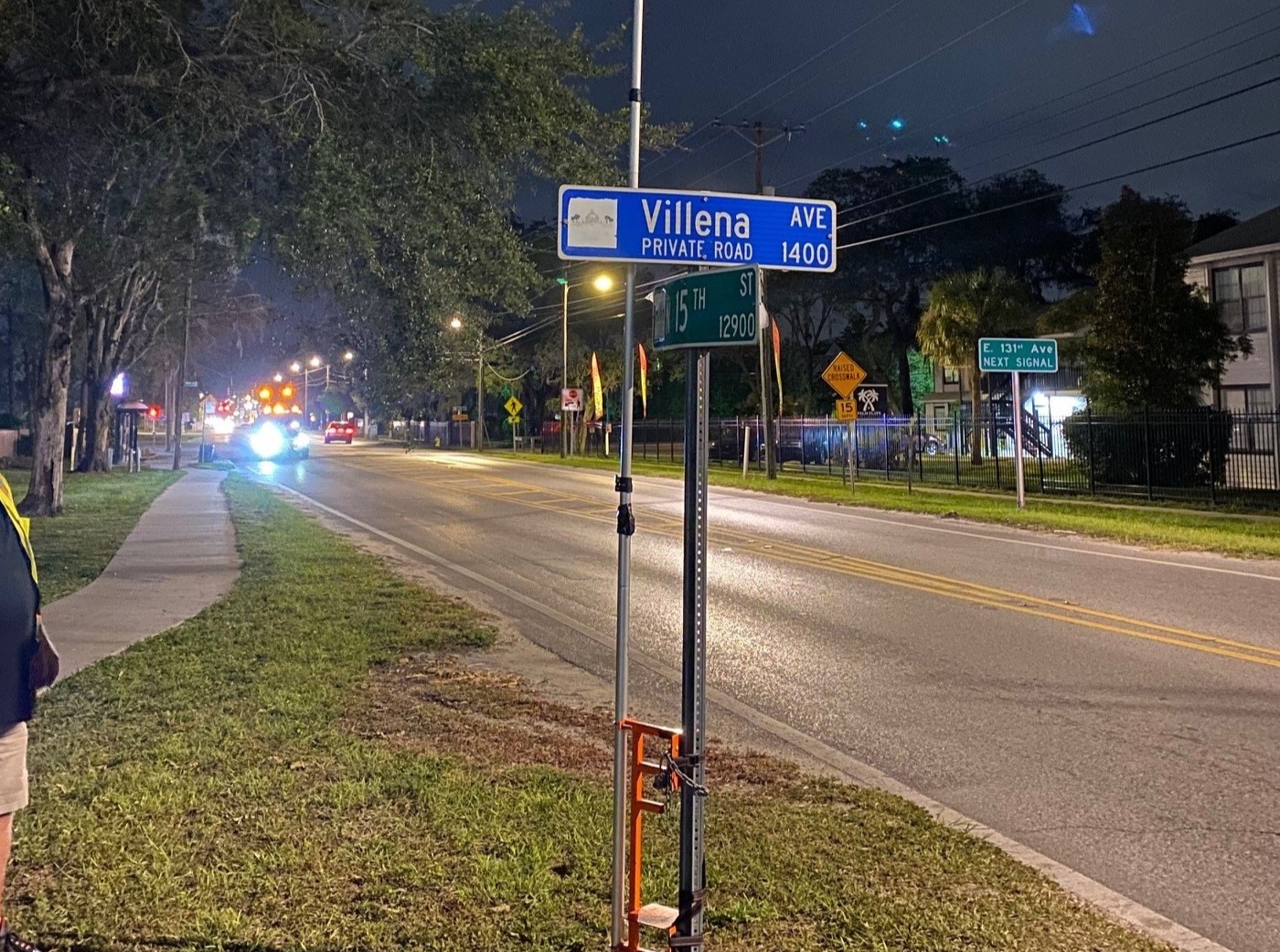 Caption - Legacy Trail over Laurel Road Pedestrian Overpass