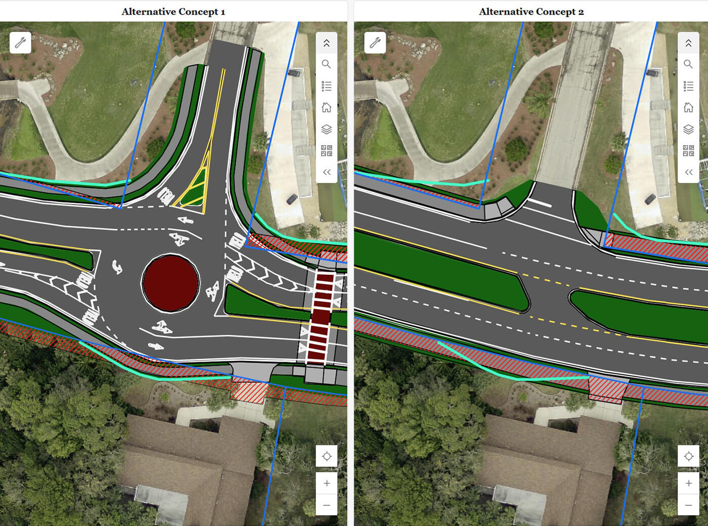 Overview Shot - Legacy Trail over Laurel Road Pedestrian Overpass